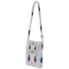 Unicorn Rabbit Hare Wreath Cute Multi Function Travel Bag by Modalart