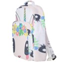 Unicorn Rabbit Hare Wreath Cute Double Compartment Backpack View1