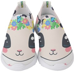 Unicorn Rabbit Hare Wreath Cute Kids  Slip On Sneakers by Modalart