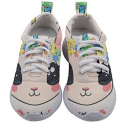 Unicorn Rabbit Hare Wreath Cute Kids Athletic Shoes by Modalart