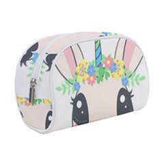 Unicorn Rabbit Hare Wreath Cute Make Up Case (small) by Modalart