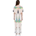 Unicorn Rabbit Hare Wreath Cute Batwing Lightweight Chiffon Jumpsuit View2