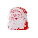 Santa Claus Red Christmas Drawstring Pouch (Large) View2