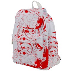 Santa Claus Red Christmas Top Flap Backpack by Modalart