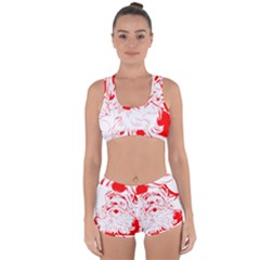 Santa Claus Red Christmas Racerback Boyleg Bikini Set by Modalart