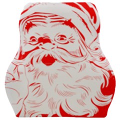 Santa Claus Red Christmas Car Seat Velour Cushion 