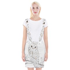 Owl Bird Wildlife Bird Of Prey Braces Suspender Skirt by Modalart