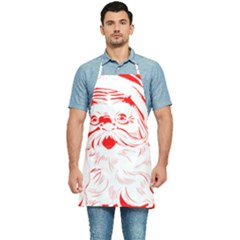 Santa Claus Red Christmas Kitchen Apron