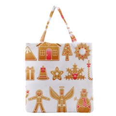 Gingerbread Food Snack Seasonal Grocery Tote Bag by Modalart