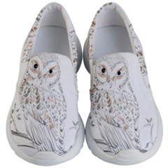 Owl Bird Wildlife Bird Of Prey Kids Lightweight Slip Ons by Modalart