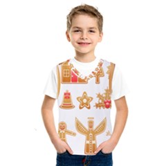 Gingerbread Food Snack Seasonal Kids  Basketball Tank Top by Modalart