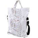 Owl Bird Wildlife Bird Of Prey Fold Over Handle Tote Bag View2