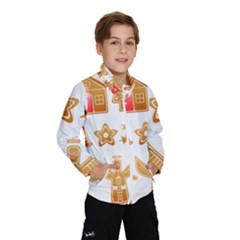 Gingerbread Food Snack Seasonal Kids  Windbreaker by Modalart