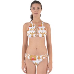 Gingerbread Food Snack Seasonal Perfectly Cut Out Bikini Set by Modalart