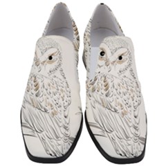 Owl Bird Wildlife Bird Of Prey Women Slip On Heel Loafers by Modalart