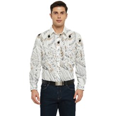 Owl Bird Wildlife Bird Of Prey Men s Long Sleeve Pocket Shirt  by Modalart