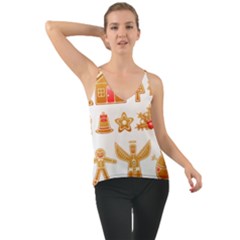 Gingerbread Food Snack Seasonal Chiffon Cami by Modalart