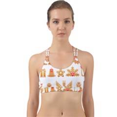 Gingerbread Food Snack Seasonal Back Web Sports Bra by Modalart