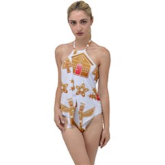 Gingerbread Food Snack Seasonal Go With The Flow One Piece Swimsuit