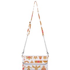 Gingerbread Food Snack Seasonal Mini Crossbody Handbag by Modalart