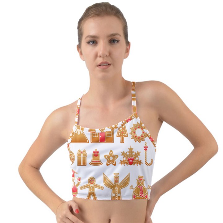 Gingerbread Food Snack Seasonal Mini Tank Bikini Top