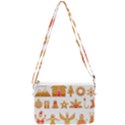 Gingerbread Food Snack Seasonal Double Gusset Crossbody Bag View2