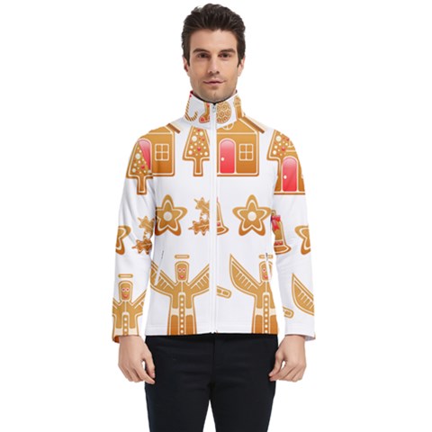 Gingerbread Food Snack Seasonal Men s Bomber Jacket by Modalart