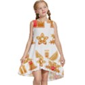 Gingerbread Food Snack Seasonal Kids  Frill Swing Dress View1