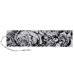 Roses Bouquet Flowers Sketch Roll Up Canvas Pencil Holder (l) by Modalart