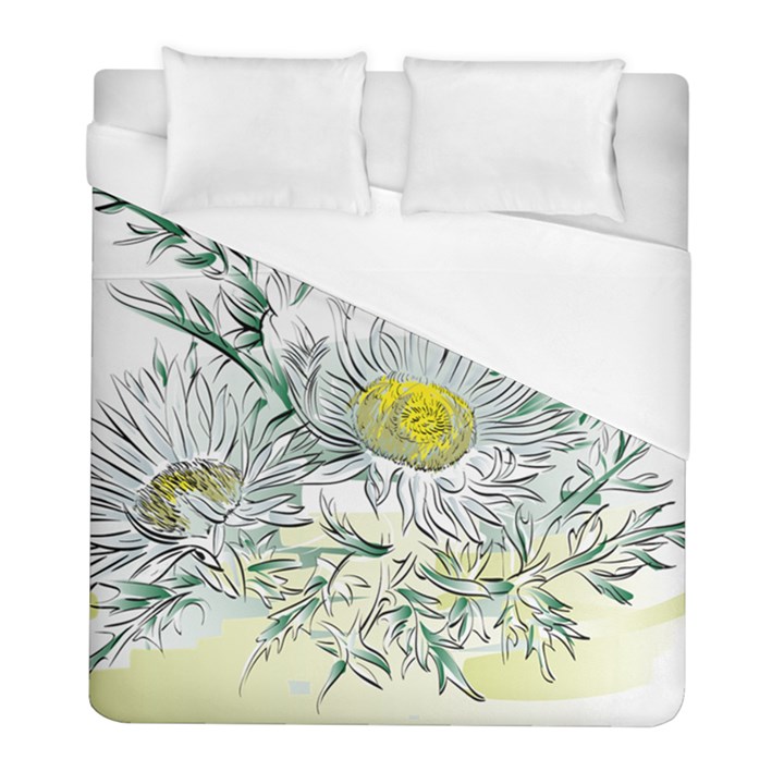 Thistle Alpine Flower Flower Plant Duvet Cover (Full/ Double Size)