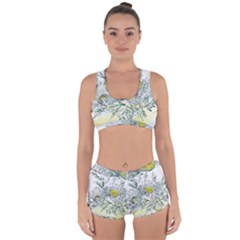 Thistle Alpine Flower Flower Plant Racerback Boyleg Bikini Set by Modalart