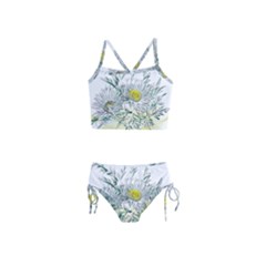 Thistle Alpine Flower Flower Plant Girls  Tankini Swimsuit by Modalart