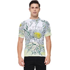 Thistle Alpine Flower Flower Plant Men s Short Sleeve Rash Guard by Modalart