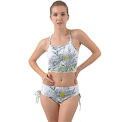 Thistle Alpine Flower Flower Plant Mini Tank Bikini Set by Modalart