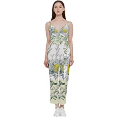 Thistle Alpine Flower Flower Plant V-neck Camisole Jumpsuit by Modalart