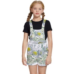 Thistle Alpine Flower Flower Plant Kids  Short Overalls by Modalart