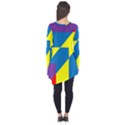 Colorful Red Yellow Blue Purple Long Sleeve Tunic  View2