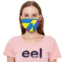 Colorful Red Yellow Blue Purple Cloth Face Mask (adult) by Grandong