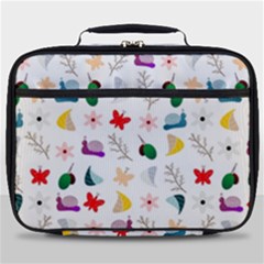 Snail Butterfly Pattern Seamless Full Print Lunch Bag by Bedest