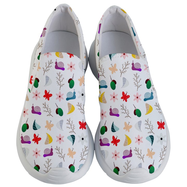 Snail Butterfly Pattern Seamless Women s Lightweight Slip Ons