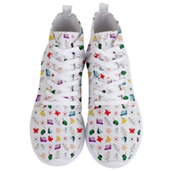 Snail Butterfly Pattern Seamless Men s Lightweight High Top Sneakers by Bedest