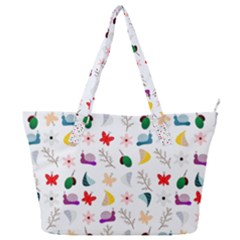 Snail Butterfly Pattern Seamless Full Print Shoulder Bag by Bedest