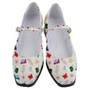 Snail Butterfly Pattern Seamless Women s Mary Jane Shoes View1