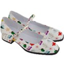 Snail Butterfly Pattern Seamless Women s Mary Jane Shoes View3