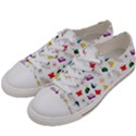 Snail Butterfly Pattern Seamless Men s Low Top Canvas Sneakers View2