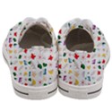 Snail Butterfly Pattern Seamless Men s Low Top Canvas Sneakers View4