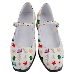 Snail Butterfly Pattern Seamless Women s Mary Jane Shoes by Bedest