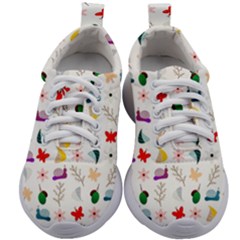 Snail Butterfly Pattern Seamless Kids Athletic Shoes by Bedest