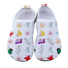 Snail Butterfly Pattern Seamless Men s Sock-style Water Shoes by Bedest