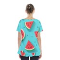 Watermelon Fruit Slice Skirt Hem Sports Top View2